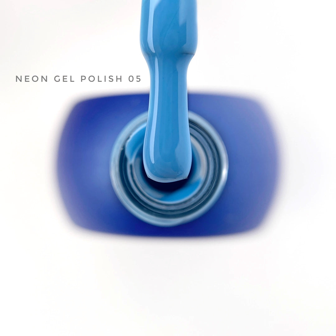 Touch Neon Gel polish, 9 ml - Bright Sky Blue