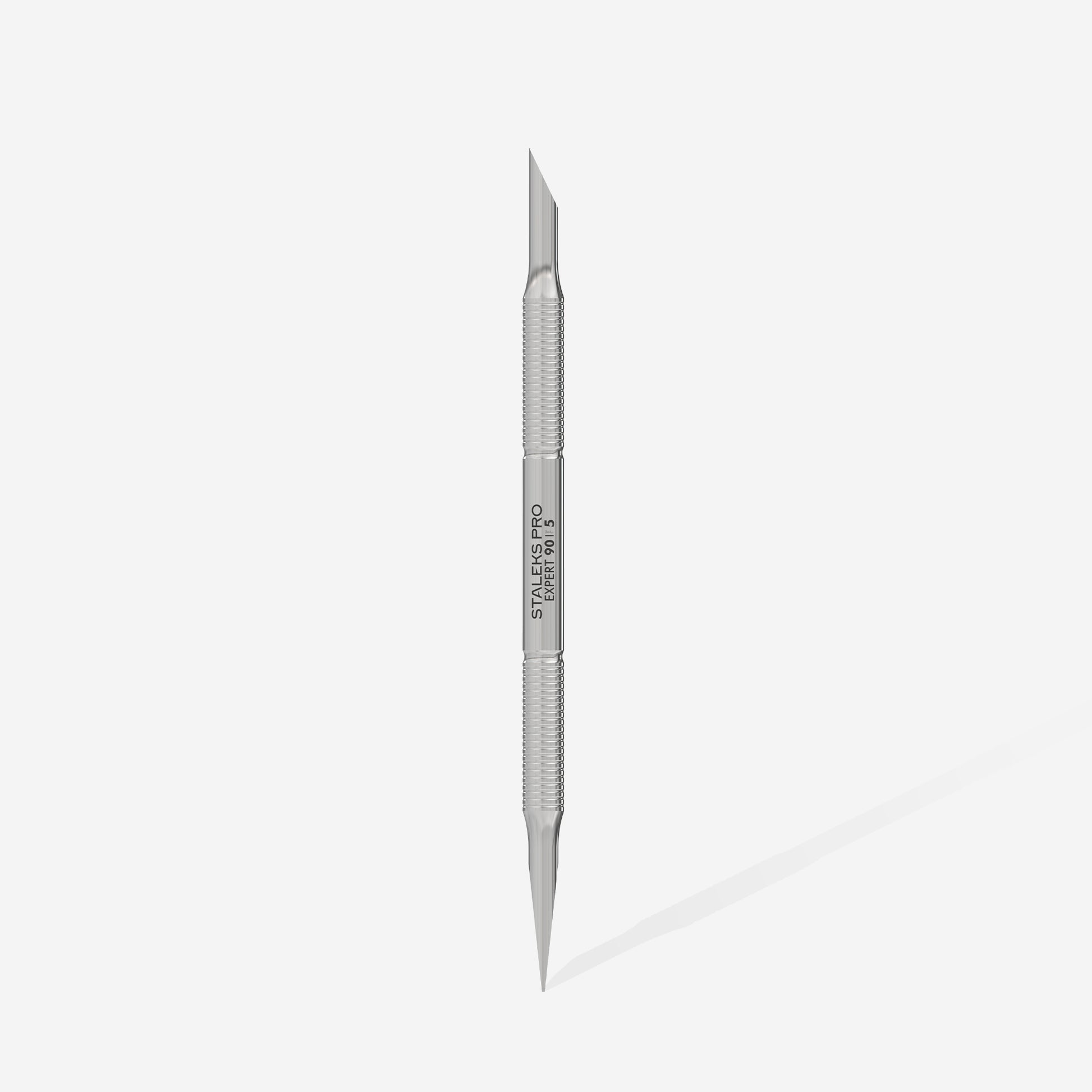 STALEKS PRO EXPERT 90 TYPE 5 stainless steel manicure pusher with bevelled and straight ends