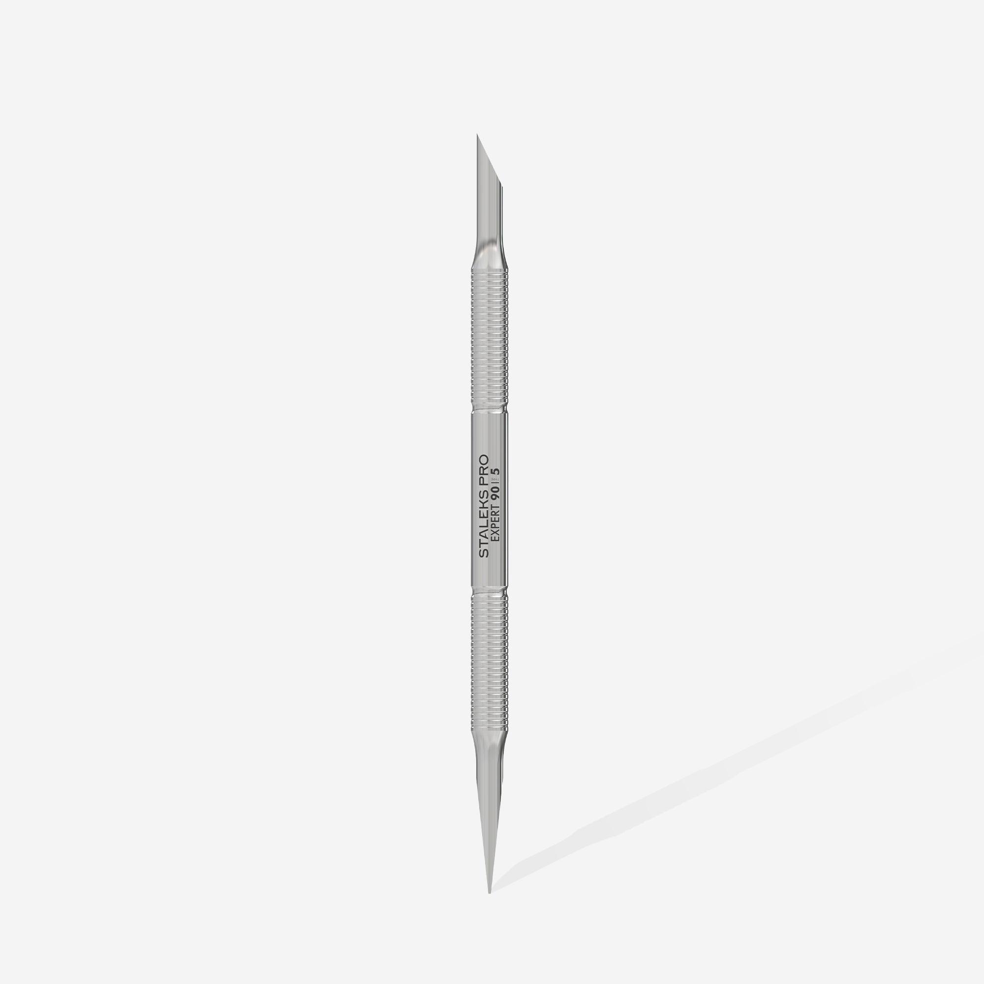 STALEKS PRO EXPERT 90 TYPE 5 stainless steel manicure pusher with bevelled and straight ends