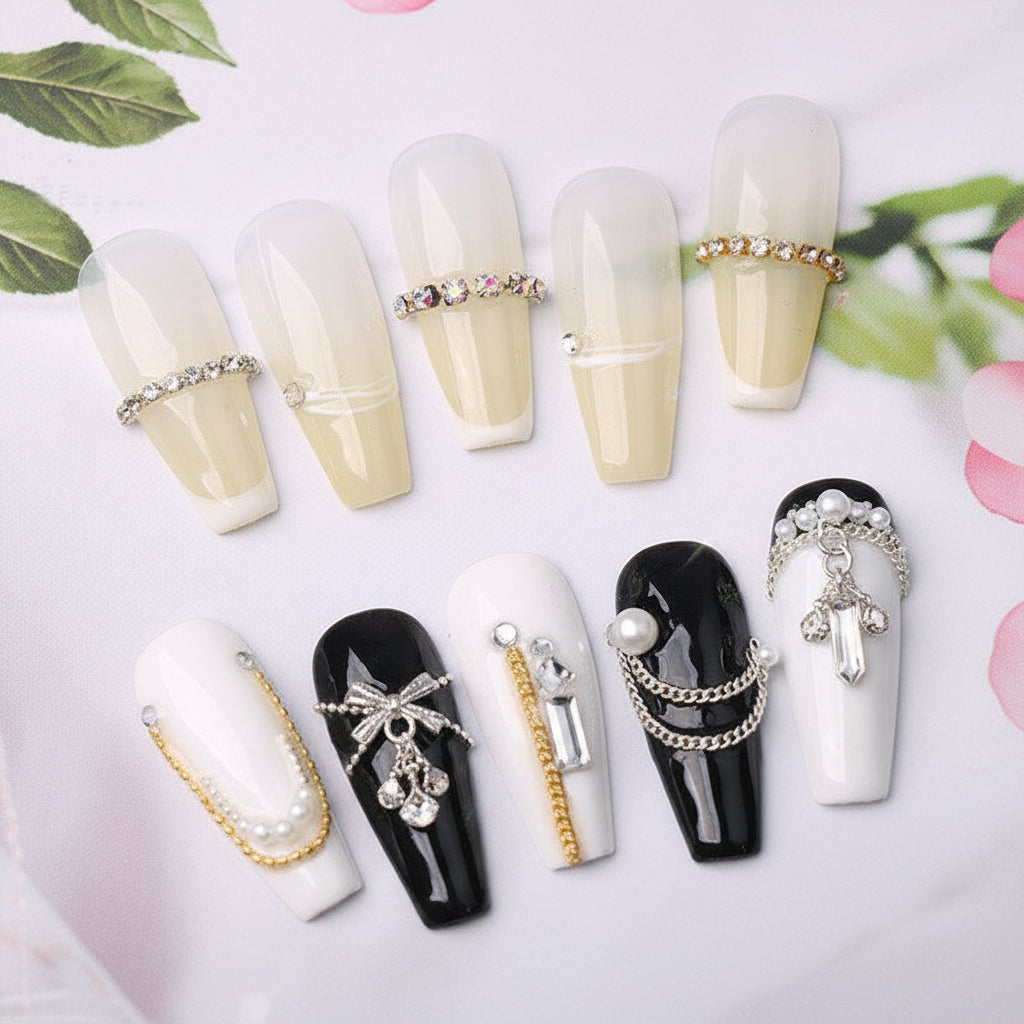 Ultra-Fine Crystal Nail Chain