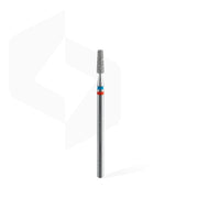 STALEKS PRO EXPERT DUO red-blue cone diamond nail drill bit, 2.5 × 8 mm