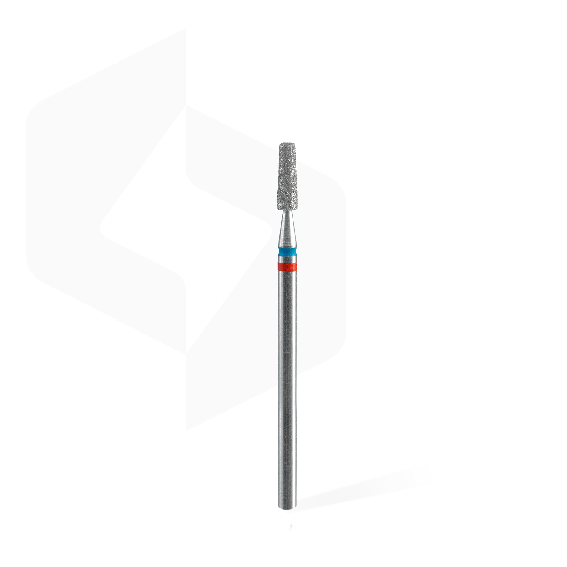 STALEKS PRO EXPERT DUO red-blue cone diamond nail drill bit, 2.5 × 8 mm