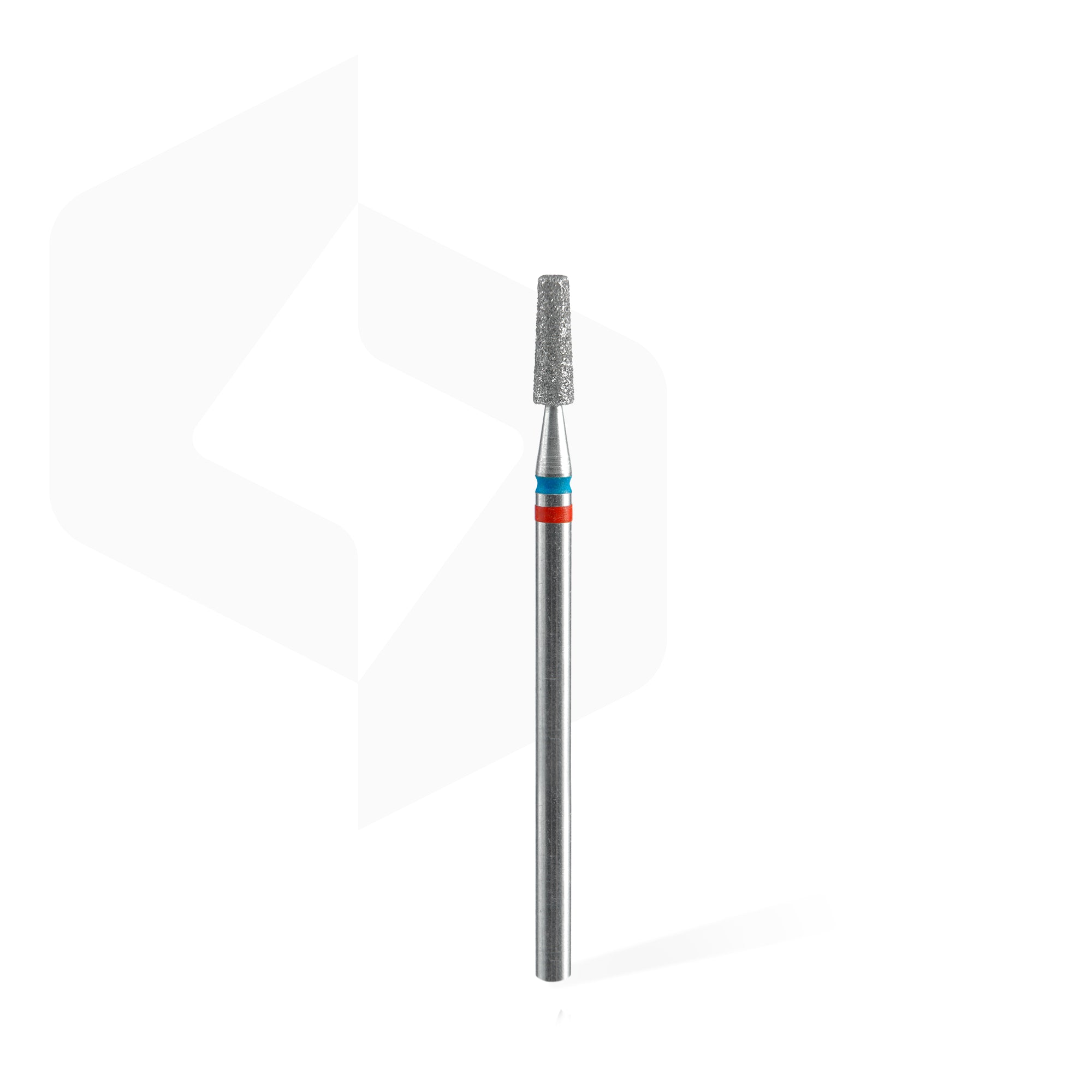 STALEKS PRO EXPERT DUO red-blue cone diamond nail drill bit, 2.5 × 8 mm
