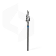 STALEKS PRO EXPERT blue cone carbide nail drill bit, 6 × 14 mm