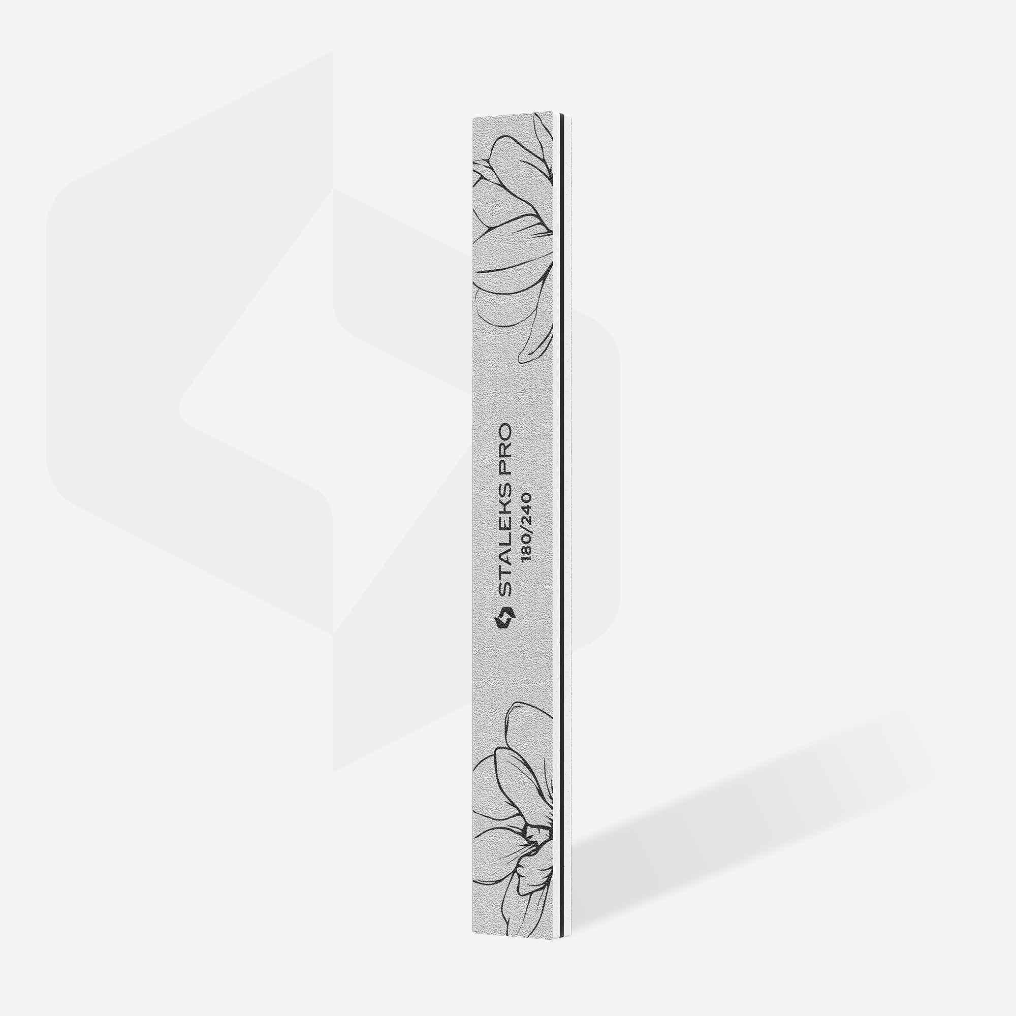 STALEKS PRO EXPERT 20 straight mineral nail files, 180/240 grit, 25 pcs