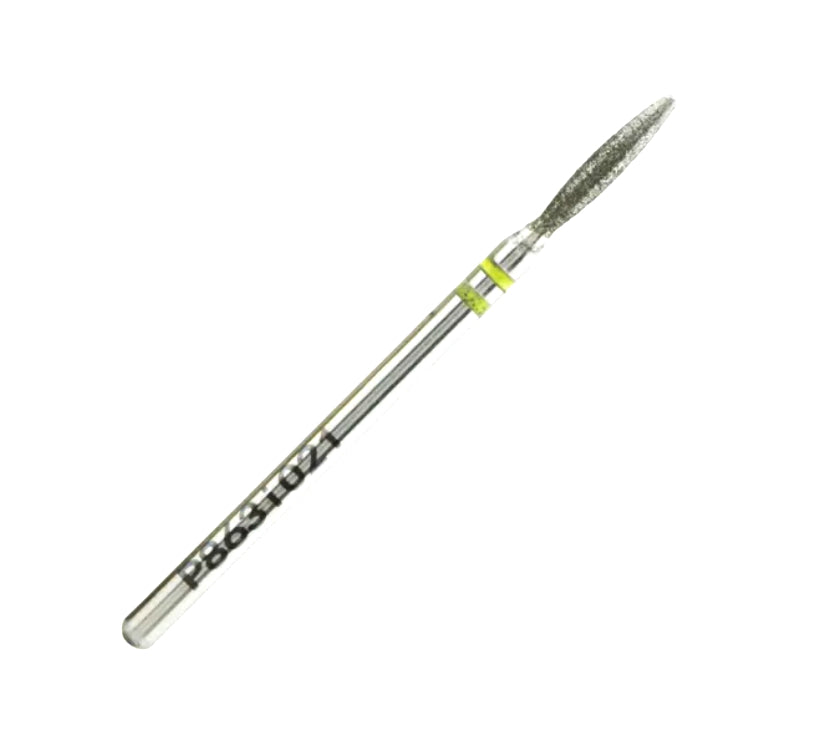 Nisima Diamond Nail Drill Bit Blunt Flame, 2.1 mm, Extra Fine