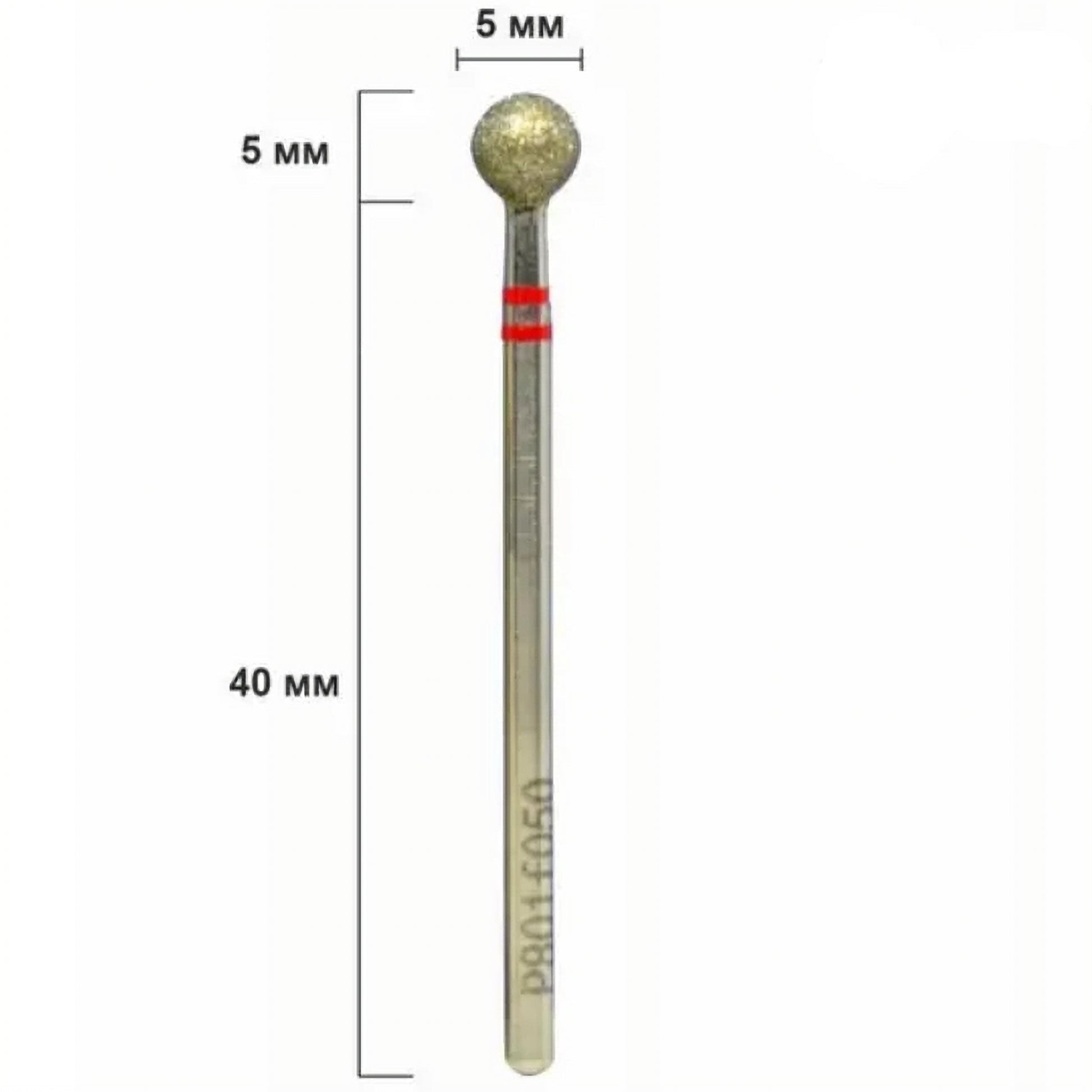 Nisima Diamond Nail Drill Bit Ball, 3.5 mm, Fine