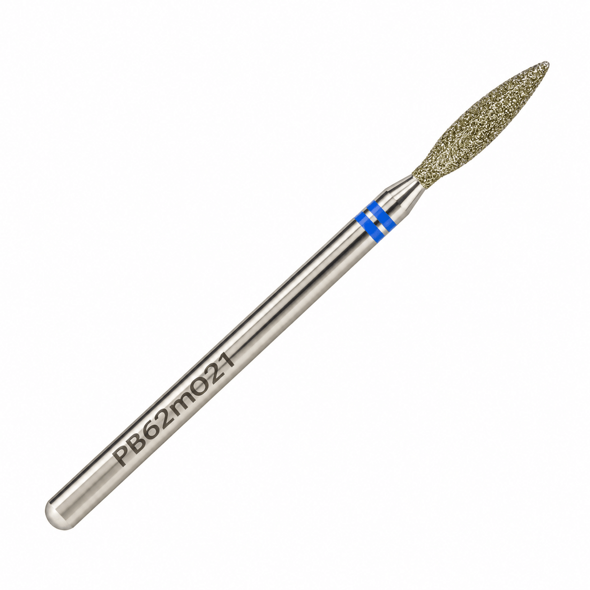 Nisima Diamond Nail Drill Bit – Flame, 2.1 mm, Medium - NailGlow Supplies